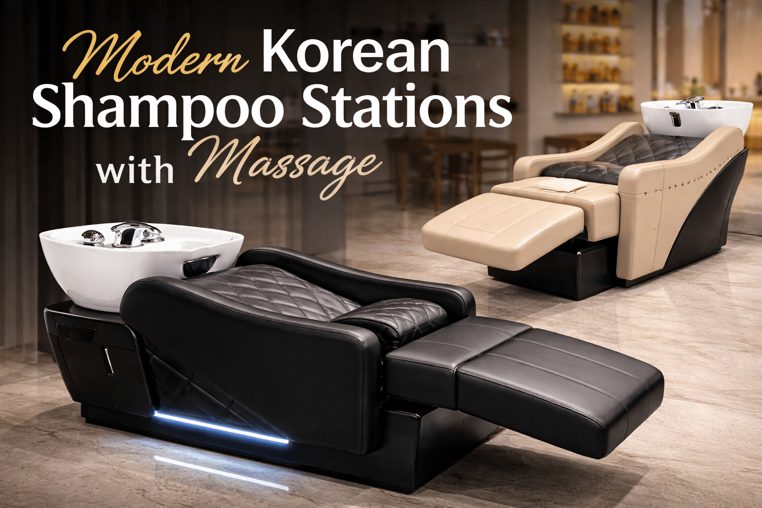 Modern Korean Shampoo Stations with Massage (Latest Designs)
