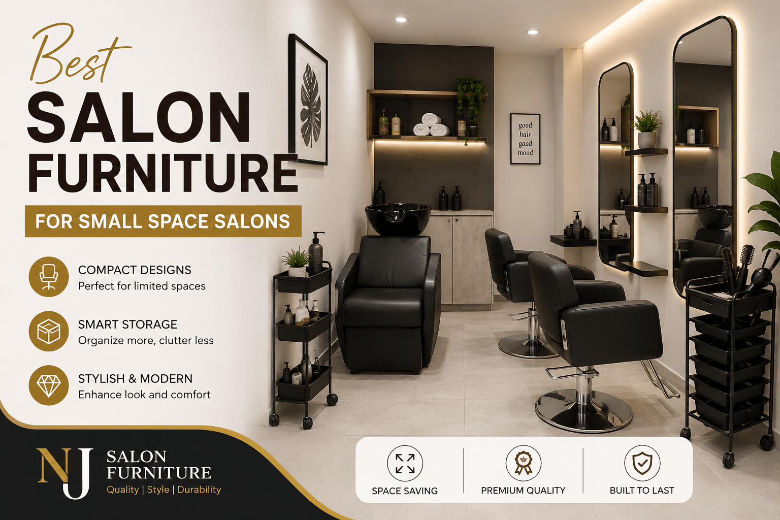 Best Salon Furniture for Small Space Salons in India