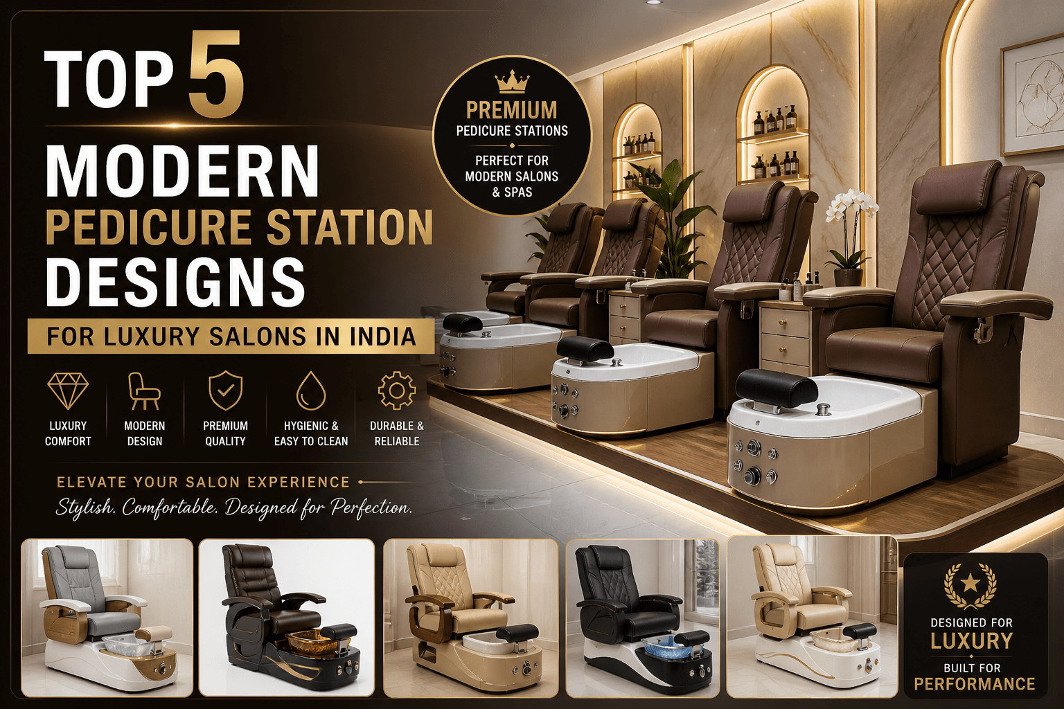 Top 5 Modern Pedicure Station Designs for Luxury Salons in India
